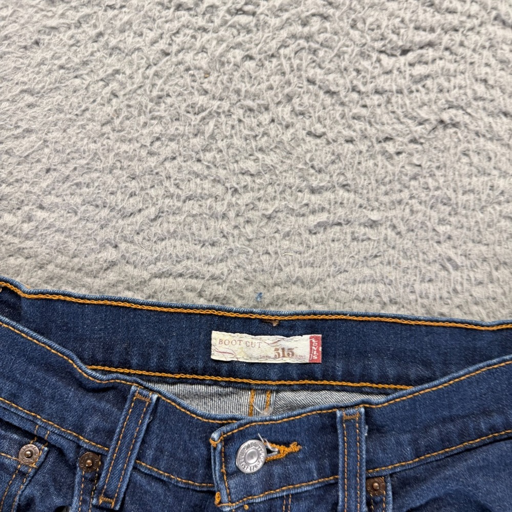 Levi's 515 Jeans Womens 6 Blue Cotton Denim Bootcut Leg Workwear Travel Stretch - Picture 3 of 11
